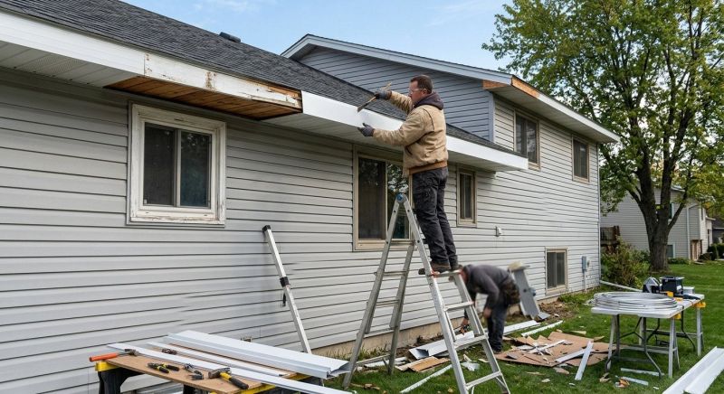 Aluminum Fascia Replacement in Olathe, KS