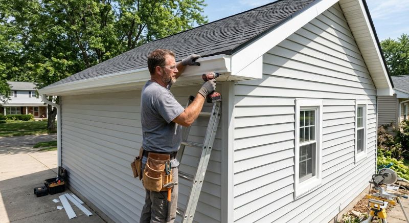 Aluminum Fascia Replacement in Overland Park, KS