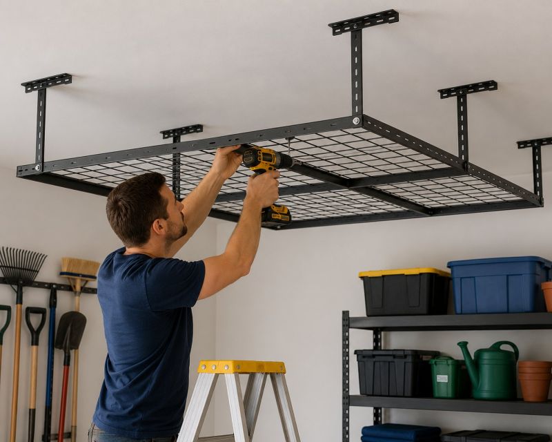 Ceiling Rack Installation in Raleigh, NC