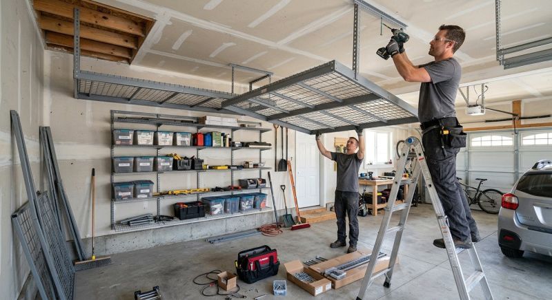 Garage Tool Rack Installation in Rockville, MD